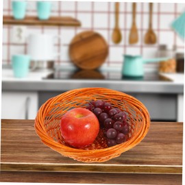 KICHOUSE Woven Storage Basket Thick Mouth Design for Versatile Organization as Fruit Bowl Decorative Accent for Kitchen Dining and Home Decor Basket