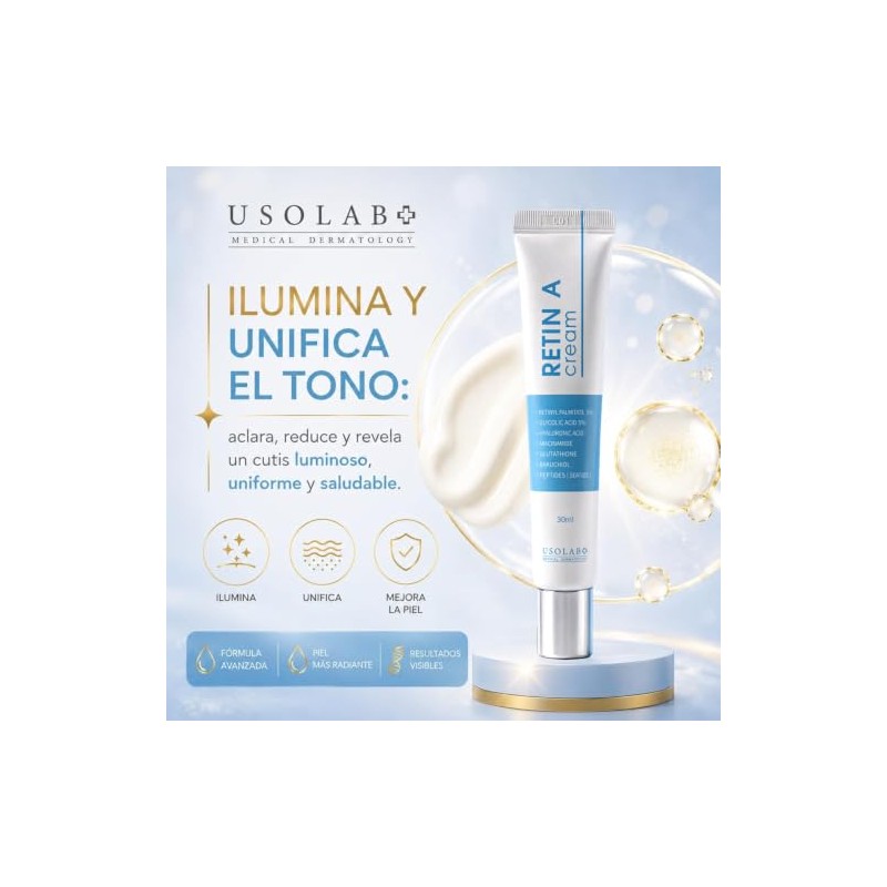 Crema Facial Coreana Retinol Ácido Hialurónico Niacinamida Antiedad Reducir Arrugas