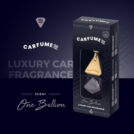 Carfume Carfume Original - One Million Scent Car Air Freshener - Perfume Inspired Car Fragrances - Car Air Fresheners to Eliminate Odours - Oil Scented Air Freshener for Enhanced Car Smell - Black Edition