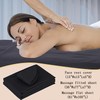 Kesfey 3-Piece Black Microfiber Massage Sheet Set, Includes Massage Flat