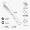 3-in-1 Stainless Steel Butter Knife for Spreading – Cheese, Jam