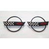AUTO 2PC 1984-1996 C4 Corvette Black Front Nose Hood Rear