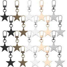 20 PCS Universal Zipper Pull Replacement Kit - Durable Metal Sliders for Coats, Jackets, Backpacks & Handbags - Easy to Install Zip Pullers in 5 Colours - for Daily Repair Needs