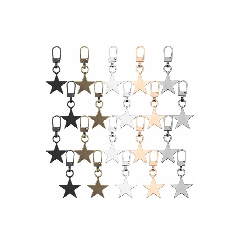 20 PCS Universal Zipper Pull Replacement Kit - Durable Metal