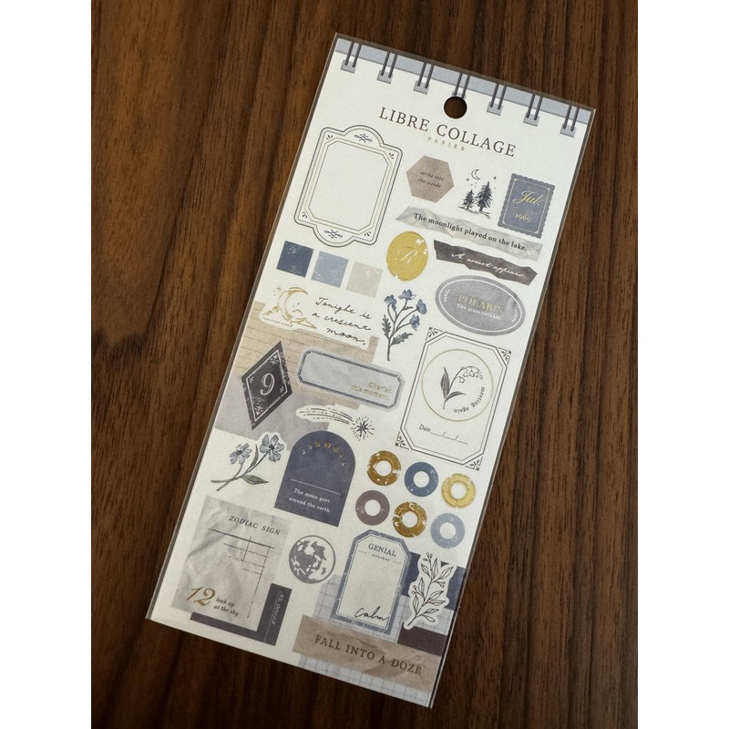 Mind Wave Sticker Sheet Set of 3 Libre Collage Pink,