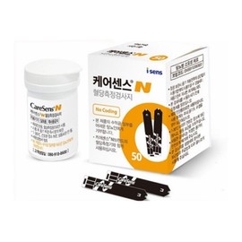 iSense Care Sense N Voice machine set + 500 test strips + 500 alcohol cotton pads + 500 sterilization units / 아이센스 케어센스N보이스기계세트+검사지500매+알콜솜500매+멸균500개