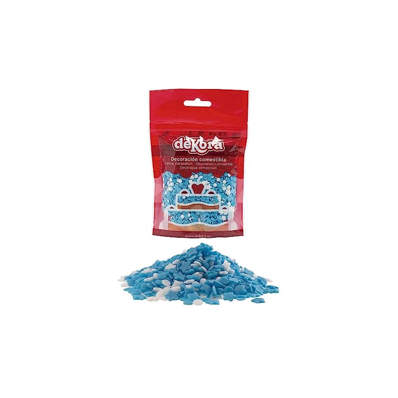 dekora - Confetti Sprinkles Coriandoli commestibili - Stelle e Cerchi