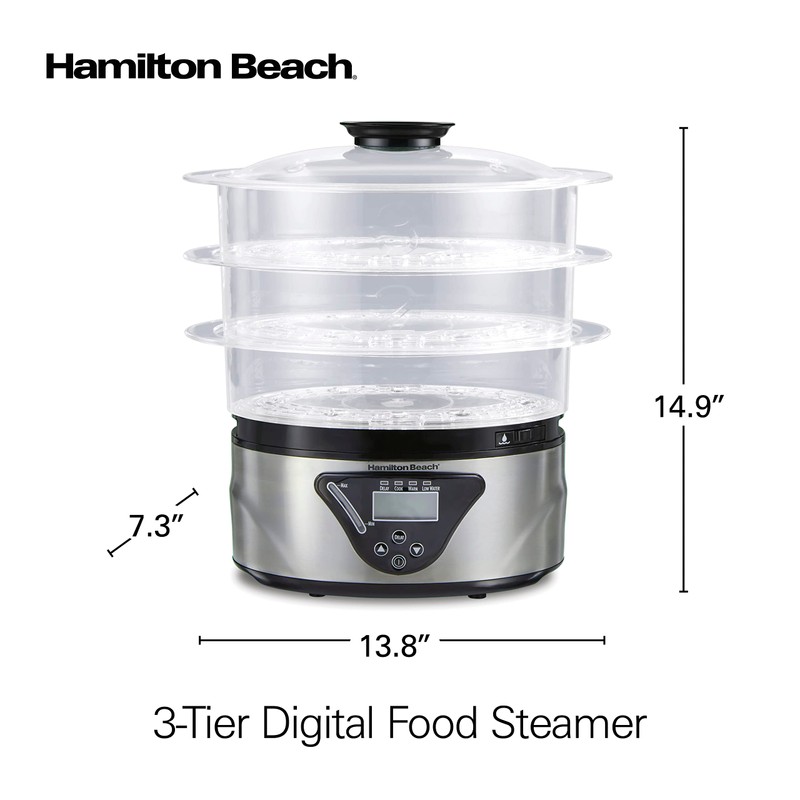 Hamilton Beach Digital Electric Food Steamer & Rice Cooker for