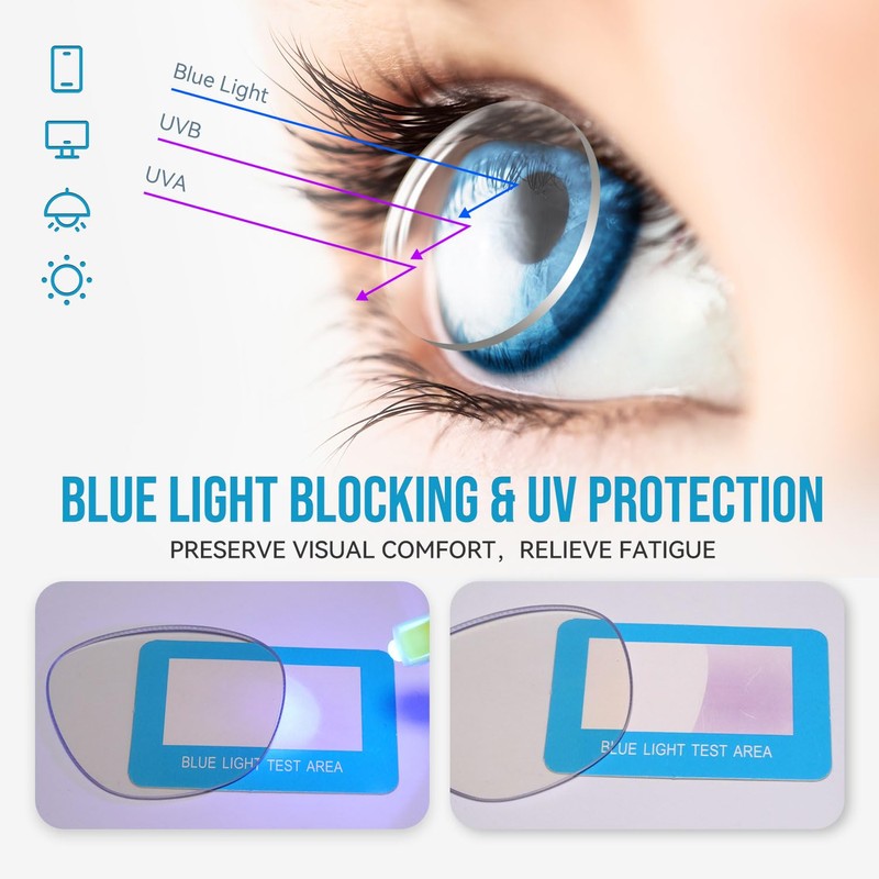 HGIOOIGH Reading glasses Woman Blue light block Oversized Irregular Cat