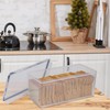 Tiawudi 2 Pack Bread Box, Plastic Bread Container, Large Sandwich