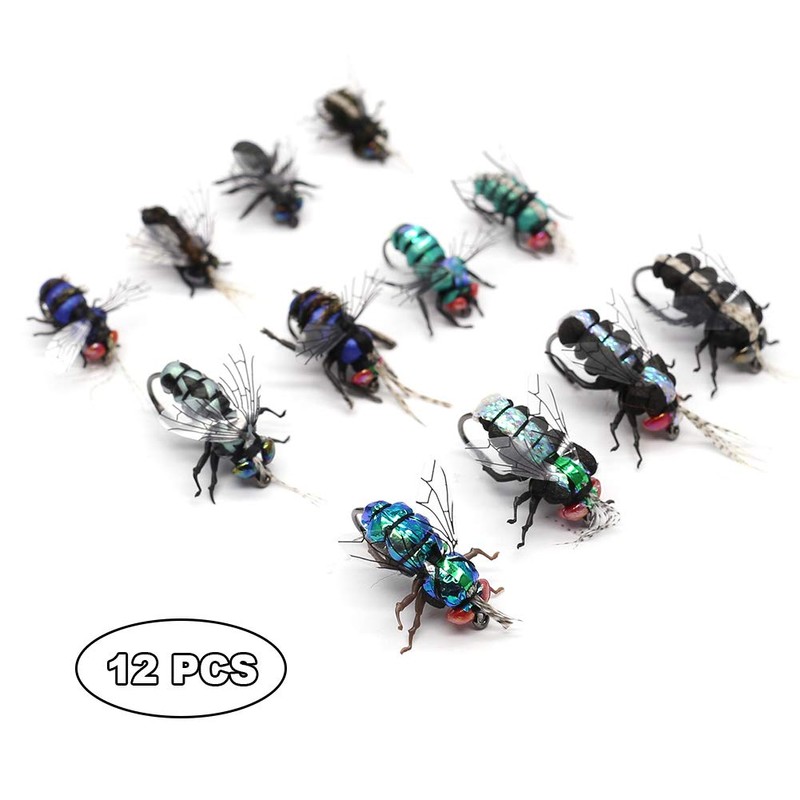 YZD Realistic Trout Hand Tie Fly Fishing Flies Collection Dry