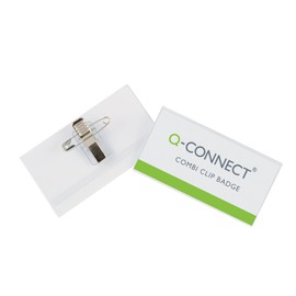 Q-Connect KF01567 Combination Badge 54x90mm (Pack of 50)
