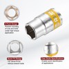 sourcing map 2pcs 1/2" Drive 6 Points Socket 14mm Metric