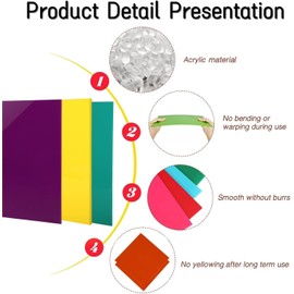 Creatorally Acrylic Glass, Black, Pack of 2, 3 mm Acrylic Sheet, Colourful 30 x 30 cm, Coloured Plastic Plate for Laser Engraving, Opaque Plexiglass Sheet, DIY Painting Signs Display