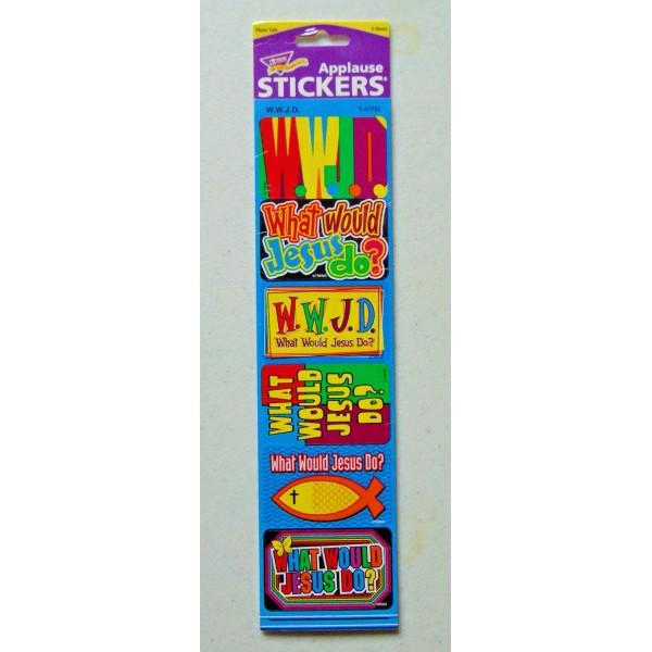 Trend Enterprises, Inc. 30 Christian Stickers WWJD What Would Jesus