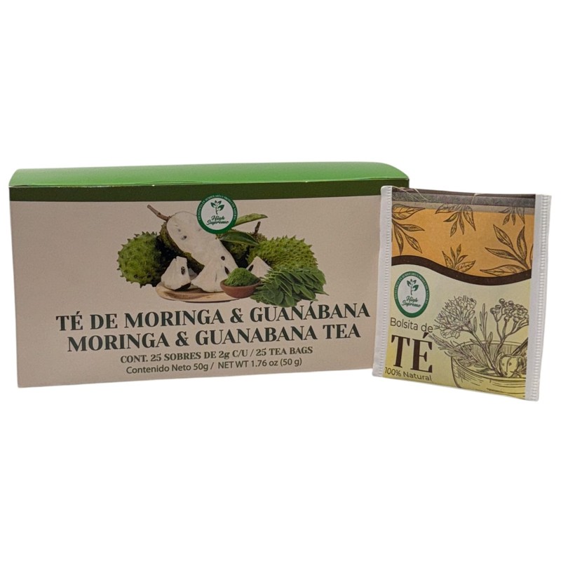 Moringa & guanabana te (moringa & soursop tea) 25 tea