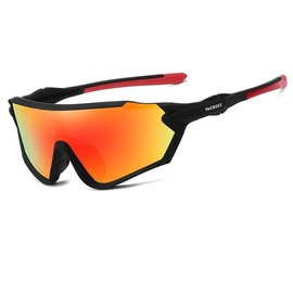 Gafas de Sol Deportivas, AUGUSTYUE Gafas de Ciclismo Deportes Polarizadas Gafas de Bicicleta Protección UV para Mujeres y Hombres para Correr Golf Pescar beisbol Esquí (D3)