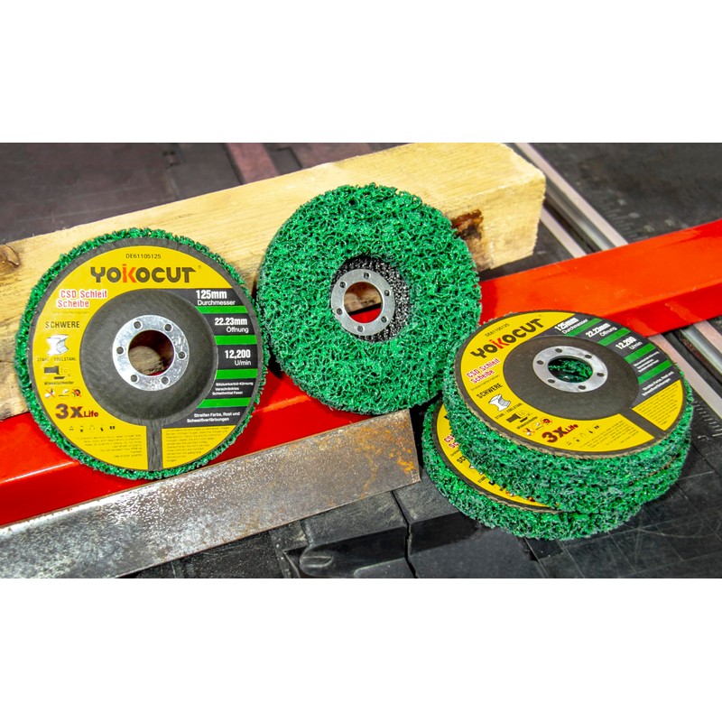 YOKOCUT 125 mm CSD Disc, Sanding Disc, Cleaning Disc Set,