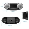 Spectsun Lighting 1 Pack Led Black Emergency Light with Battery
