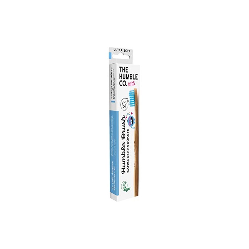 Humble Brush Kids Tooth Brush - Ultra Soft Bristle Blue