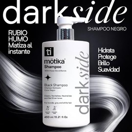 Motika Shampoo Negro - Matizador de Rubios Humo (450 ml)