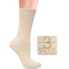 3 Pairs Bamboo Lycra Socks for Women - Comfort Stitching