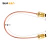SURIEEN Propane Regulator Copper Pigtail POL x POL 15 Inch,