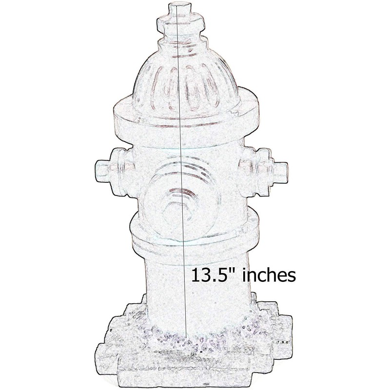 Bellaa 22472 Fire Hydrant Statue Dog Training Lamp Post 14