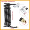 Partuto Flexible Tyre Inflator Hose with Lock on Chuck 0.31"