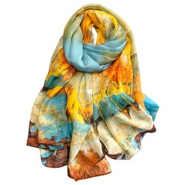 FAIRYGATE Schal Damen Stola Schal Festlich Leicht Halstuch Umschlagtücher Seidenschal für Abendkleid Hochzeit Brautkleider Sommer Sandstrand Bikini Cover Up 83028