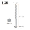 DTGN M6x75mm Hex Lag Bolts -15 Pack - for Woodworking,