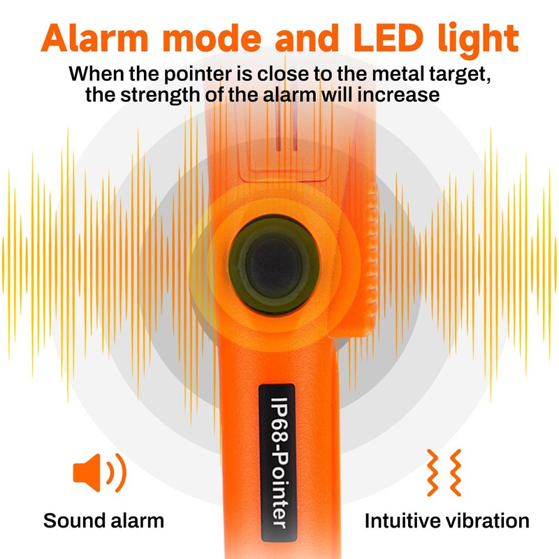 DEWIN Pinpointer Metal Detector, Metal Detector IP68 Waterproof Handheld Pinpointer