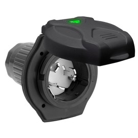 RecPro RV 50 Amp Inlet | RV Power Inlet Receptacle (Black)