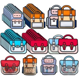 MYTOAU 40 Pcs Reusable Birthday Goodie Bags with Handle Grip n’ Seal Gift Bags for Parties & Events