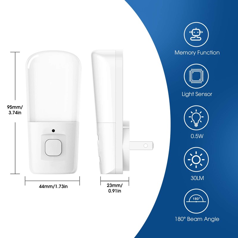 LOHAS LED Night Light Kids, Plug in LED Night Lights