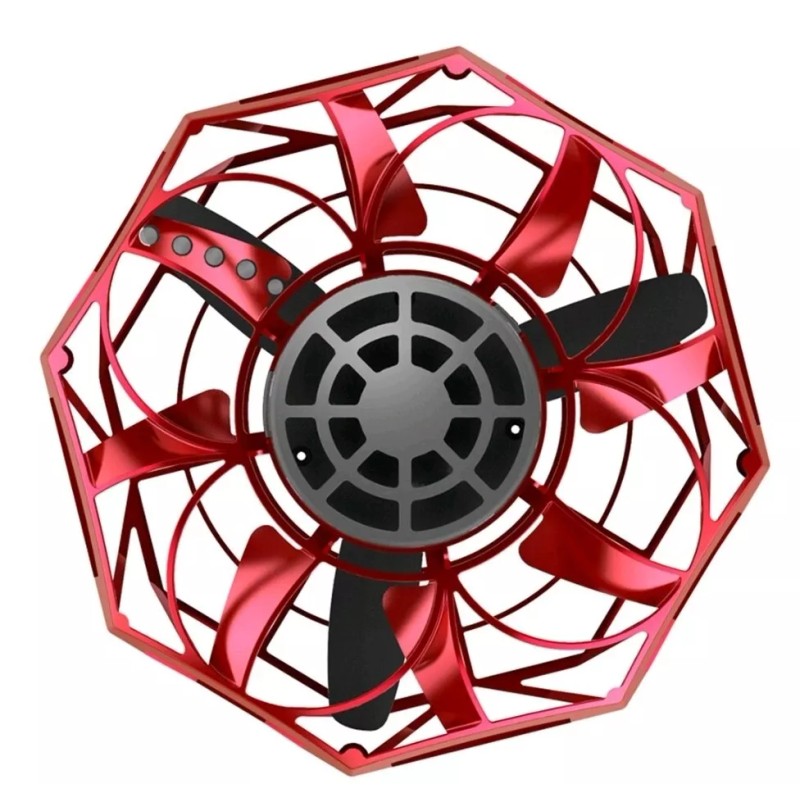 Hyper Toy Cyber Spin Motorized Mini 3'' Red Flying Disc