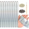 LyoRuSi Hair Tinsel Kit with Tools Silver Hair Tinsel Heat
