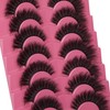 False Eyelashes Fluffy Thick 8D Volume Wispy Faux Mink Lashes