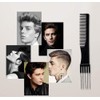 4PCS Double End Comb Carbon Lift Teasing Combs with Metal
