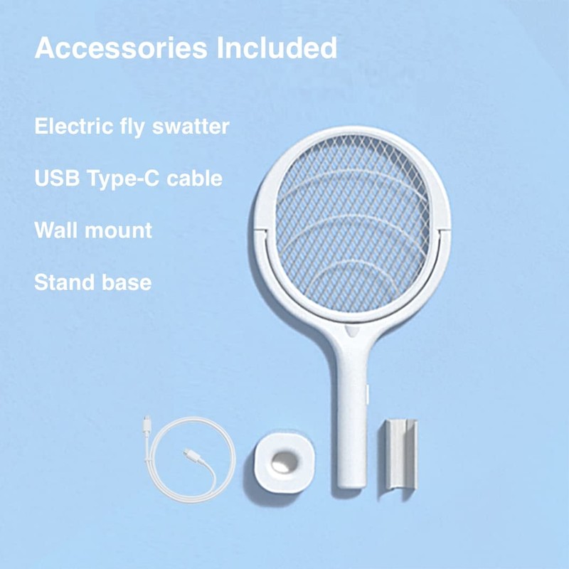 Anne Diary Electric Bug Zapper Racket Mosquito Fly Gnat Wasp