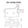 Mellbree Wardrobe Hanger Wall Mount - Adjustable, 150 kg Load