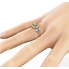 Awmnjtmgpw 925 Sterling Silver Sunflower Ring Eternal Sunflower Flower Flower