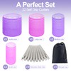 H HOME-MART Jumbo Hair Rollers Set, 33 Pcs Self Grip
