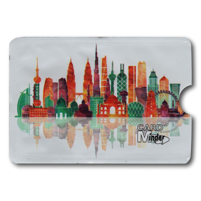 Minder® Designer Card RFID Blocking Anti Theft Secure Protector Sleeve