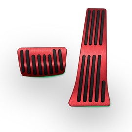 Rxmgf Brake Pedal Gas Accelerator Pedal Cover Compatible with Kia K5 2021-2024 Kia Cadenza 2017-2024 Sorento 2016-2024 Sportage 2017-2024 Stinger 2018-2023 (Red)