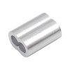 Accessbuy 1/8" Wire Rope Sleeve,Aluminum Gritted Crimping Sleeve,Aluminum Crimping Loop