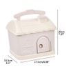 Cartoon House Piggy Bank with 3D Sticker DIY Storage Money