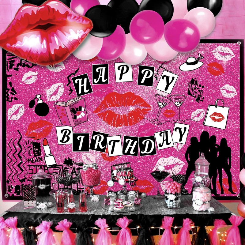LaVenty Mean Girl Birthday Decoration Mean Girl Birthday Banner