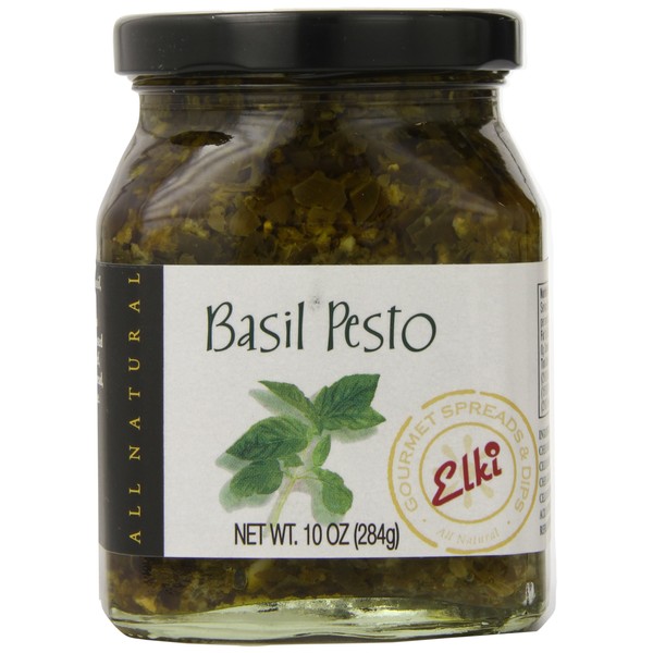 Elki's Gourmet Basil Pesto, 10 Ounce