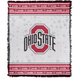 The Ohio State University Ohio State Blanket, 50"x60" Winter Blanket Woven Cotton Blend Throw